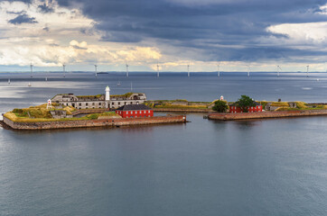 Artificial Island Middelgrundsforte In Entrance To Copenhagen Harbor In Denmark