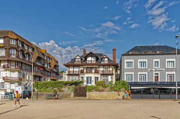 Hotels And Half Timbered Houses, Trouville Sur Mer, Deauville, Normandy, France