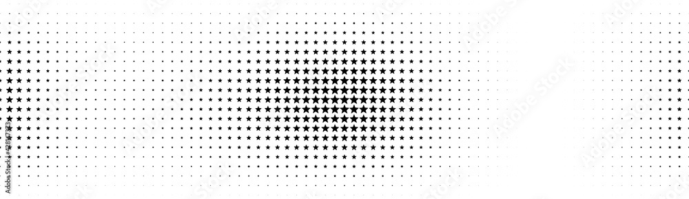 Poster halftone in abstract style. geometric retro banner vector texture. modern print. white and black bac