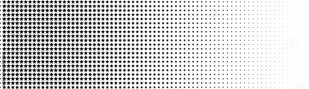 Poster halftone in abstract style. geometric retro banner vector texture. modern print. white and black bac