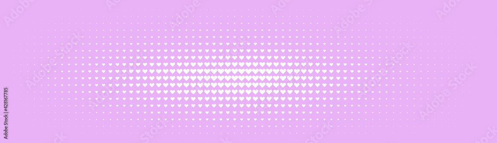 Poster halftone in abstract style. geometric retro banner vector texture. modern print. white and pink back