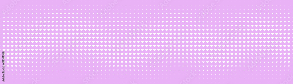 Poster halftone in abstract style. geometric retro banner vector texture. modern print. white and pink back