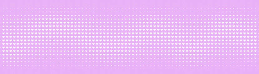 Halftone in abstract style. Geometric retro banner vector texture. Modern print. White and pink background. Light effect.