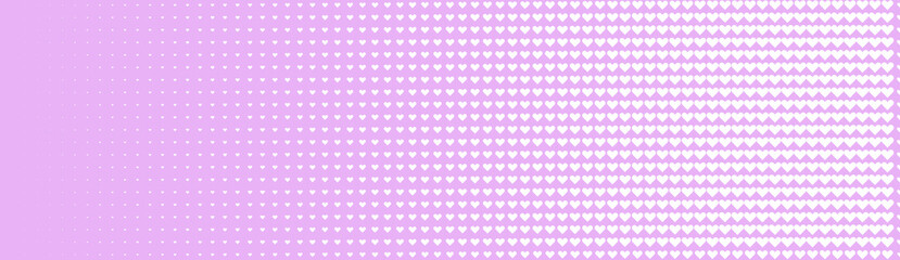 Halftone in abstract style. Geometric retro banner vector texture. Modern print. White and pink background. Light effect.