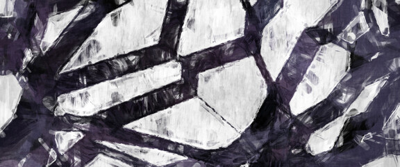 Rough brushstrokes on abstract background. Brush painting. Color strokes of paint. Unique wall art. Modern art on canvas. Colorful contemporary artwork.