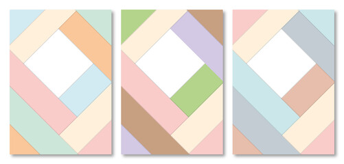 Set of Abstract Pastel Background, design template for book covers, cover design, Graphic Design, Computer generated images, Every background is isolated.