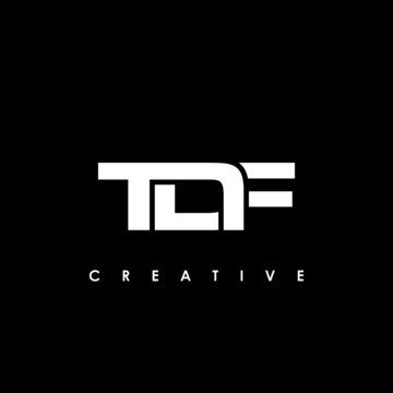 TDF Letter Initial Logo Design Template Vector Illustration