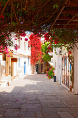 Fototapeta na wymiar Old Town, Alley In Island Kos, Greece, Europe