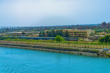 Suez Canal, City Al Qantara, Egypt