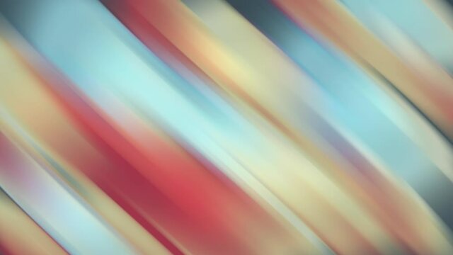 Twisted vibrant iridescent gradient blurred footage. Moving 4k animation of red yellow blue colors with smooth movement of the gradient in the frame with copy space. Abstract background concept