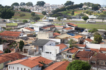 Vista aérea da região sul de Taubaté