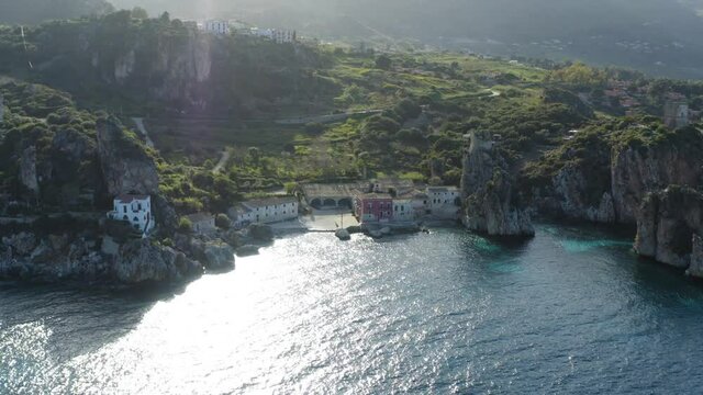 The trap of Scopello is one of the most important and ancient in all of Sicily. Blue sea with the stacks. Relax in Sicily. One of the most beautiful bays in Italy.