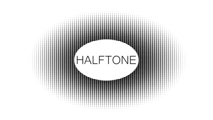 Gradient black and white squares. Halftone circle texture. Vector illustration.