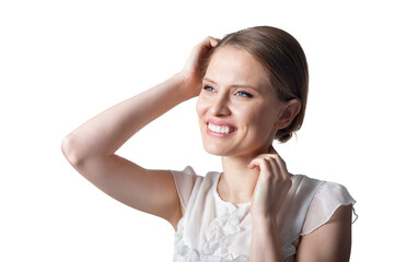 Fototapeta premium portrait of beautiful young woman