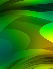 Abstract background with colorful gradient. Vibrant graphic wallpaper with stripes design. Fluid 2D illustration of modern movement.