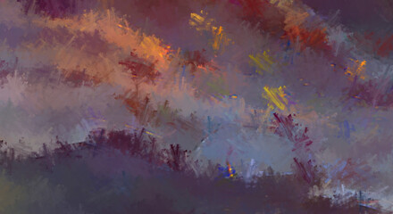 Brushed Painted Abstract Background. Brush stroked painting. Strokes of paint. 2D Illustration.