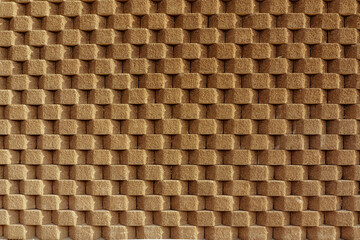 Pared de patrón repetitivo en color marrón