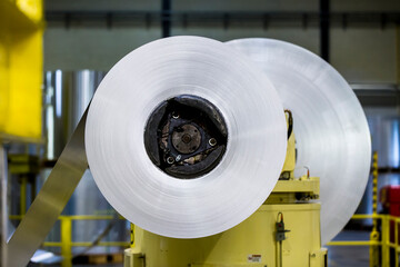Aluminium coil and sheet on machinery