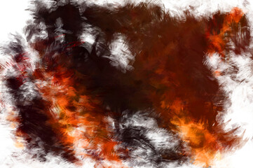 Fototapeta premium Brushed Painted Abstract Background. Brush stroked painting. Artistic vibrant and colorful wallpaper.