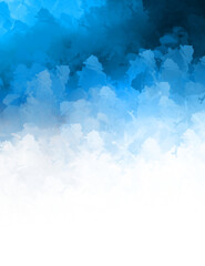 2D illustration of colorful brush strokes. Decorative texture painting. Vibrant paint pattern backdrop.