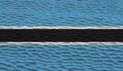 Botswana grunge flag. Vector illustration.