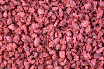 Close view of imitation bacon bits