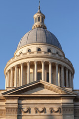 Dome of Pantheon in Paris city