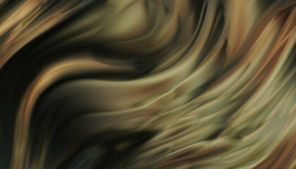 Fluid abstract background with colorful gradient. 2D illustration of modern movement.