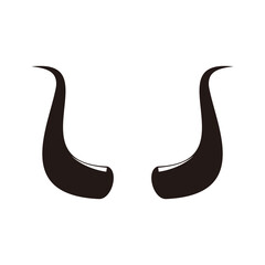 Devil horn Vector icon design illustration 