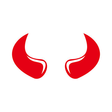 Devil horn Vector icon design illustration 