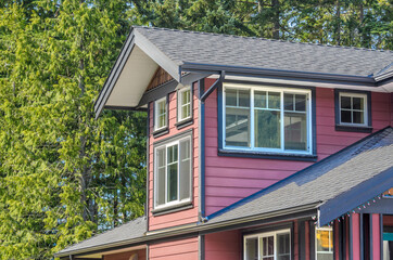 Fragment of a nice house in Vancouver, Canada.