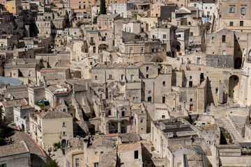 Matera Basilicata streets panorama