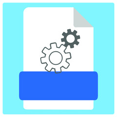 Vector illustration for Executable Files1 EPS10