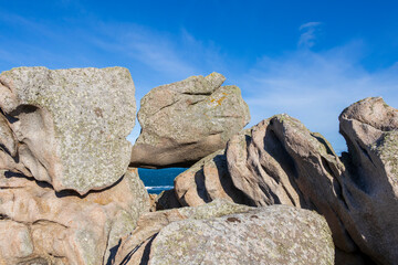 Ouessant island, Breton coast in the Atlantic, Brittany region, the Finistere department, France