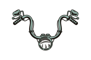 motorcycle handlebars icon © Jemastock