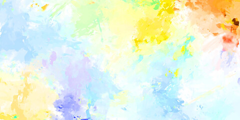 Brushed Painted Abstract Background. Brush stroked painting. Artistic vibrant and colorful wallpaper..