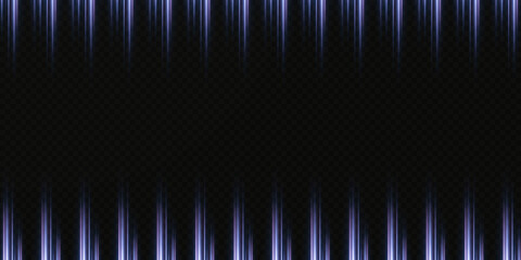 Neon abstract light background in matrix style.
Glowing vertical light rays, lines on a transparent black background.