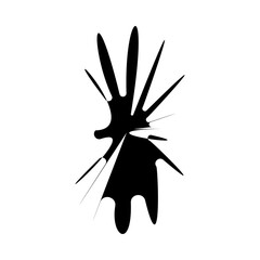 Strange Vector Shapes Collection. Geometric figures, distortion.