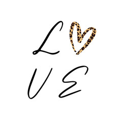 Love. Calligraphy and hand lettering quote, motivational slogan. Phrase for posters, t-shirts and cards.