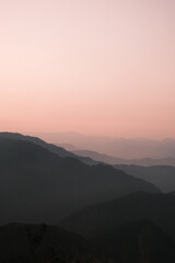 sunrise in the mountains