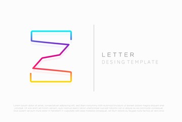 Z letter logo, vector icon desing