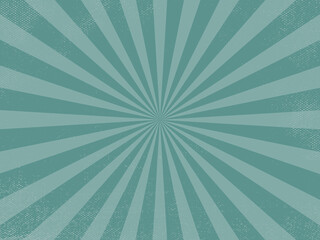 Vintage green burst retro vector background