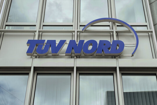 Tuv Nord sign in Augsburg town center