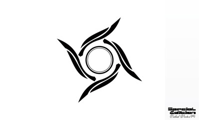 swirl abstract vector tribal logo