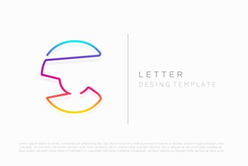 C letter logo, vector icon desing