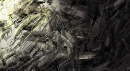 Modern art. Brushed Painted Abstract Background. Brush stroked painting. Strokes of paint. 2D Illustration.´