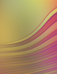 Beautiful sophisticated background. Minimalist design with colorful shapes and lines. Cool simple abstract wallpaper. 2D illustration graphic with minimal swirly pattern.