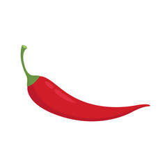 Chili cartoon vector. Chili on white background.