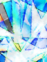 Fototapeta premium Modern art. Colorful contemporary artwork. Color strokes of paint. Brushstrokes on abstract background. Brush painting.
