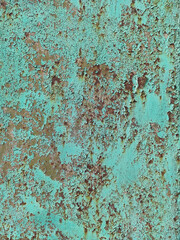 Rusty metal background with streaks of rust. Corroded metal background. Rust stains. Rystycorrosion.